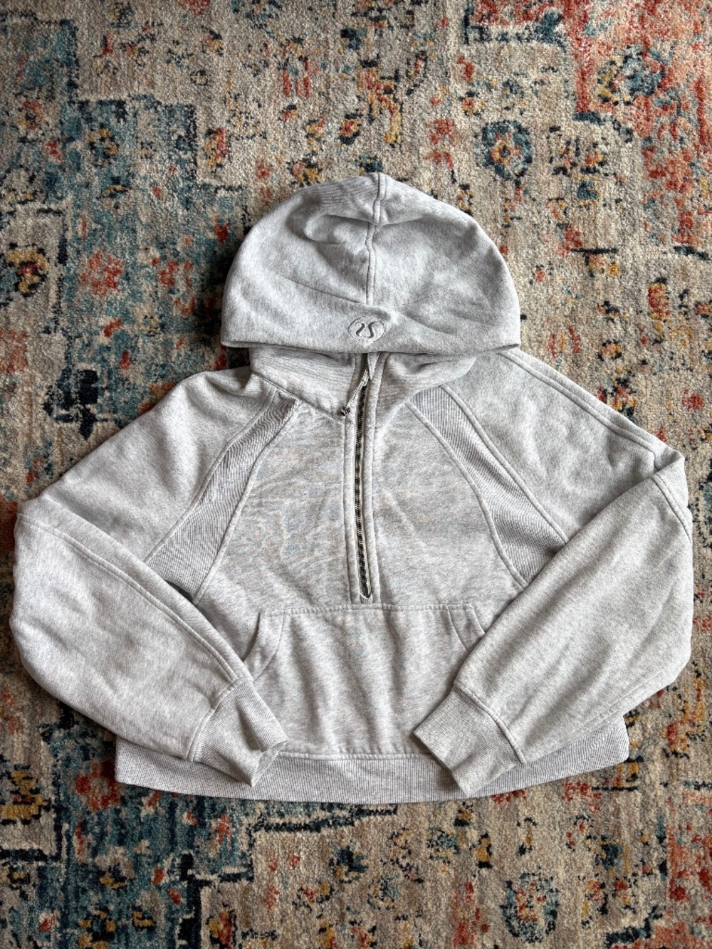 Scuba Cropped Oversized Hoodie